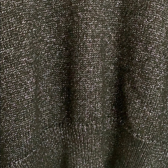 Blue Sparkly Zara Knit Turtleneck Sweater - Picture 2 of 2